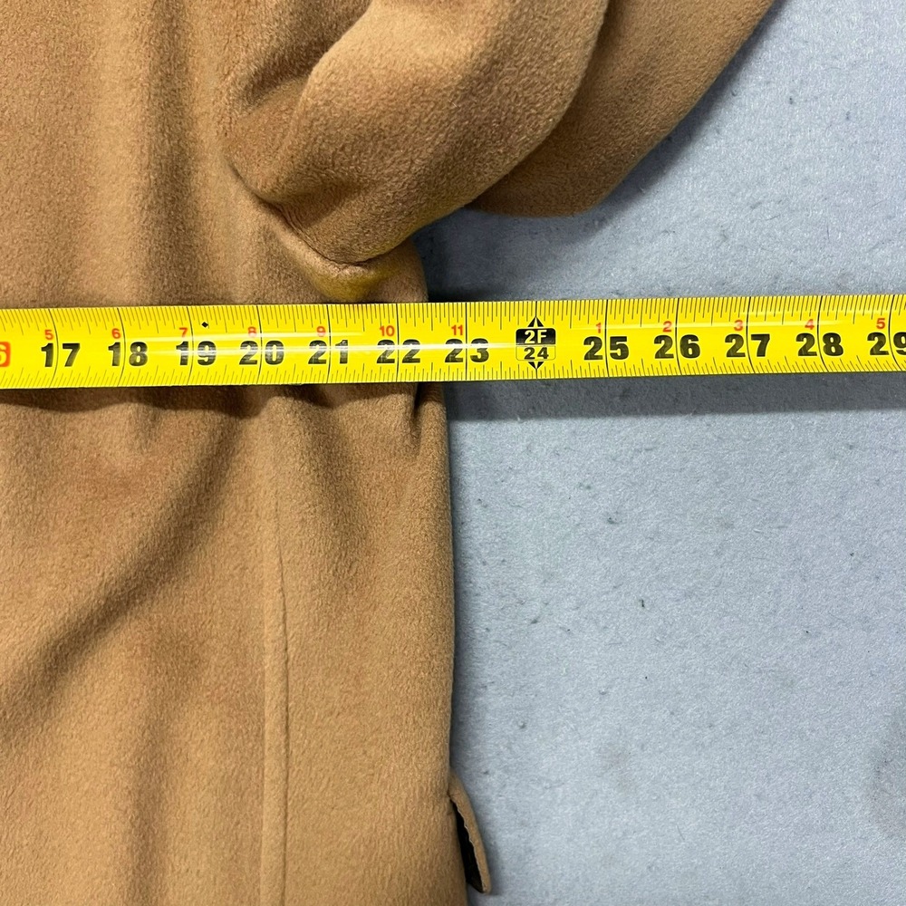Vintage‎ 70's Ultissimo 100% Cashmere Overcoat Mens L Camel Tan Retro Academia - Picture 9 of 14